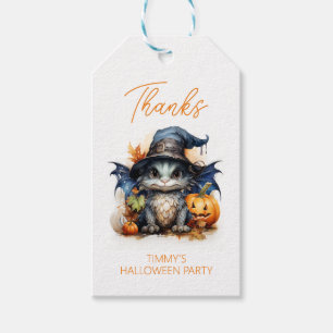Niedlich Watercolor Baby Dragon Halloween-Party Ge Geschenkanhänger
