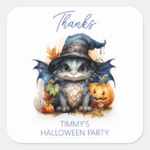 Niedlich Watercolor Baby Dragon Halloween-Party Ge