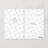 Niedlich Watercolor Baby Einfach Danke Postcard Postkarte (Rückseite)