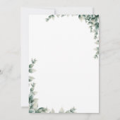 Niedlich Watercolor Baby Elephant erster Geburtsta Einladung (Rückseite)