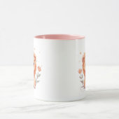 Niedlich Watercolor Baby Lion Cub Tasse (Zentrum)