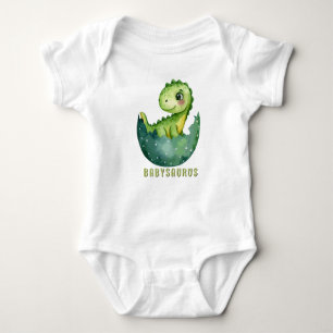 Niedlich Watercolor Babysaurus Dinosaurier Baby Strampler