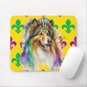 NIEDLICH WATERCOLOR MARDI GRAS COLLIE DOG MOUSEPAD (Mit Mouse)