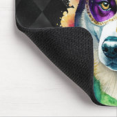 NIEDLICH WATERCOLOR MARDI GRAS SIBERIAN HUSKY DOG MOUSEPAD (Ecke)