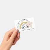 Niedlich Watercolor Rainbow Doula Birth Services I Ausweis (Handheld)