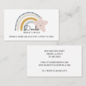 Niedlich Watercolor Rainbow Doula Midfrau Visitenkarte (Vorne/Hinten)