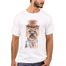 Niedlich Watercolor Steampunk Yorkshire Terrier