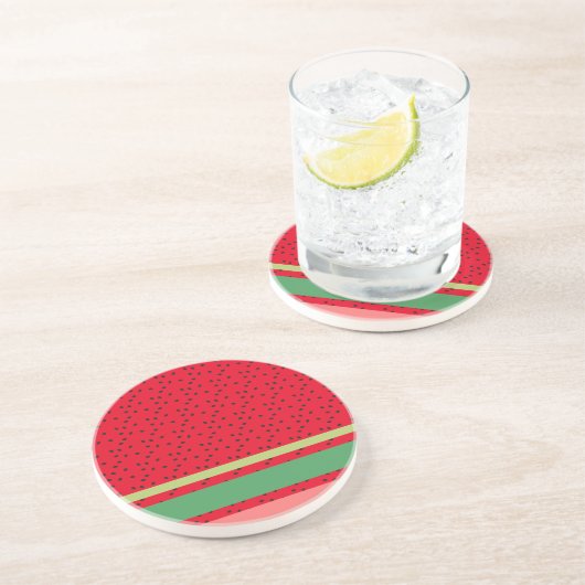 Niedlich Watermelon Frucht Küche Getränkeuntersetzer (Seite)