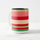 Niedlich Watermelon Frucht Küche Zweifarbige Tasse (Vorderseite Links)