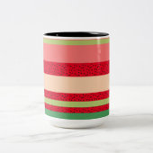 Niedlich Watermelon Frucht Küche Zweifarbige Tasse (Mittel)