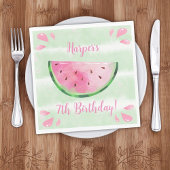 Niedlich Watermelon Geburtstagsparty Serviette