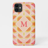 Niedlich WATERMELON Kaleidoscope MONOGRAM Case-Mate iPhone Hülle (Rückseite)