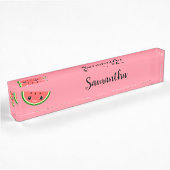Niedlich Watermelon Namensplakette