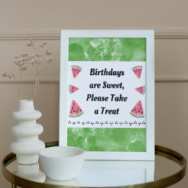 Niedlich Watermelon Party Signatur Poster