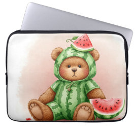 Niedlich Watermelon Teddy von Natasha Us Laptopschutzhülle
