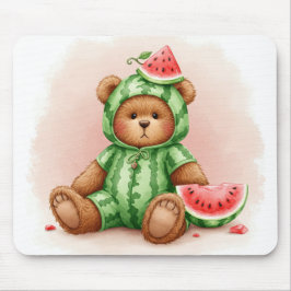 Niedlich Watermelon Teddy von Natasha Us Mousepad