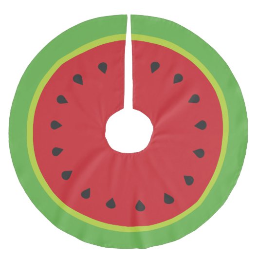 Niedlich Watermelon Weihnachtsbaum Rock Polyester Weihnachtsbaumdecke (Vorderseite)