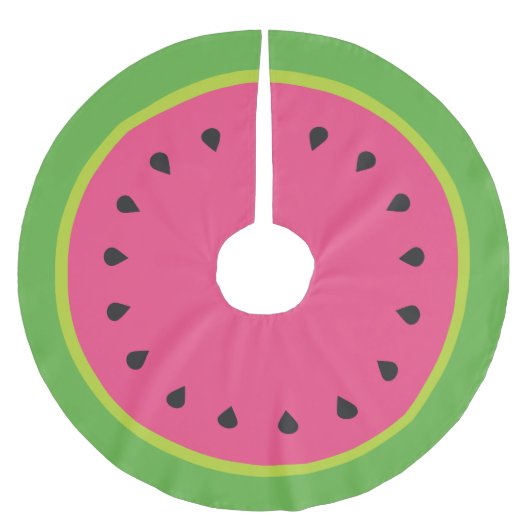 Niedlich Watermelon Weihnachtsbaum Rock Polyester Weihnachtsbaumdecke (Vorderseite)