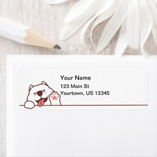 Niedlich Waving Samoyed Dog (Insitu)