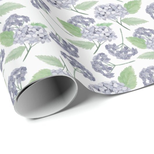 niedlich Wedding Garden Party Hydrangea Geschenkpapier (Rolleneckpunkt)