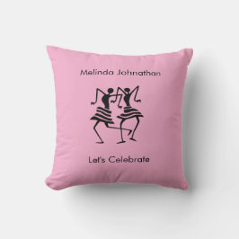 Niedlich, weich rosa, Silhouette Kissen