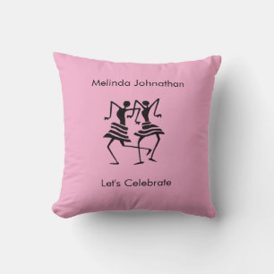 Niedlich, weich rosa, Silhouette Kissen