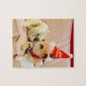 Niedlich Weihnachten Chihuahua Santa Dog 4Sadie Puzzle (Horizontal)