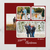 Niedlich Weihnachten Frohe Weihnachtskarte (Vorne/Hinten)