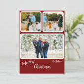 Niedlich Weihnachten Frohe Weihnachtskarte (Stehend Vorderseite)