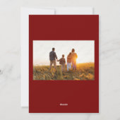 Niedlich Weihnachten Frohe Weihnachtskarte (Rückseite)