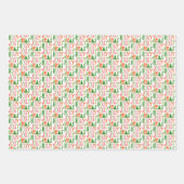 Niedlich Weihnachten Holly Days Jolly Xmas Urlaub Geschenkpapier Set (Vorderseite 3)