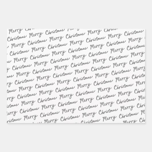 Niedlich Weihnachten Holly Days Jolly Xmas Urlaub Geschenkpapier Set (Vorderseite)