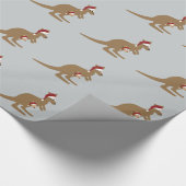 Niedlich Weihnachten Kangaroos Geschenkpapier (Ecke)