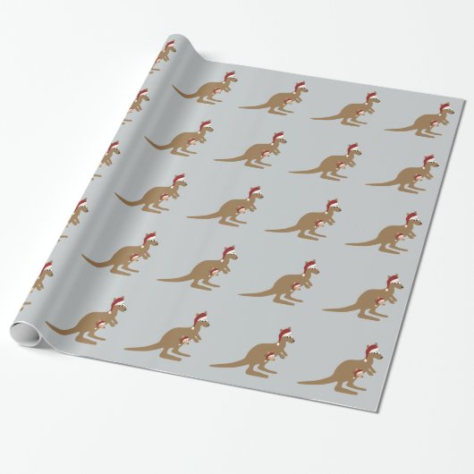 Niedlich Weihnachten Kangaroos Geschenkpapier (Ungerollt)