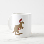 Niedlich Weihnachten Kangaroos Kaffeetasse (Vorderseite Links)