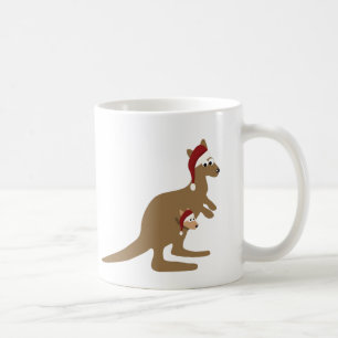 Niedlich Weihnachten Kangaroos Kaffeetasse