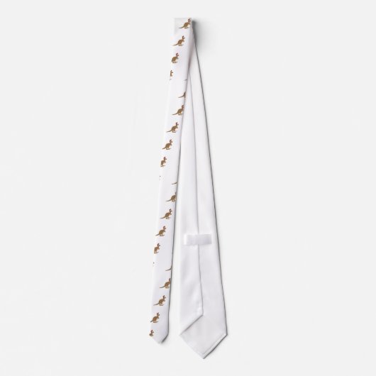 Niedlich Weihnachten Kangaroos Krawatte (Rückseite)