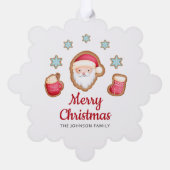 Niedlich Weihnachten Ornament Karte (Rückseite)