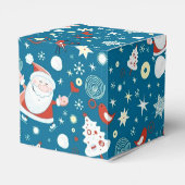Niedlich Weihnachten Weihnachten-Muster Cube Gevor Geschenkschachtel (Rückseite)