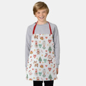 Niedlich Weihnachten Weihnachtsmann Gingerbrot Man Schürze (Getragen)
