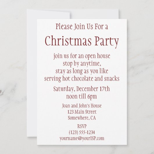 Niedlich Weihnachten, Weihnachtsmann mit Kätzchen Einladung (Rückseite)