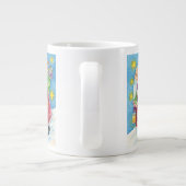 Niedlich Weihnachten, Weihnachtsmann mit Kätzchen  Jumbo-Tasse (Rückseite)