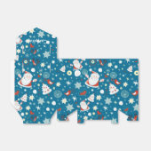 Niedlich Weihnachten Weihnachtsmuster Zelt Gefalle Geschenkschachtel (Ungefaltet)