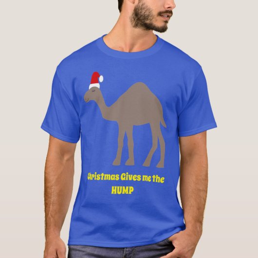 Niedlich Weihnachts-Camel Funny Custom T-Shirt (Vorderseite)