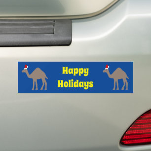 Niedlich Weihnachtskamel Custom Autoaufkleber
