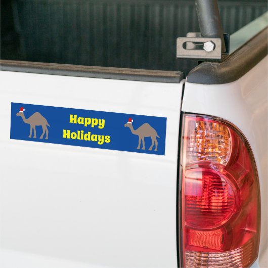 Niedlich Weihnachtskamel Custom Autoaufkleber (Auf Lkw)