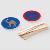 Niedlich Weihnachtskamel Custom Fächer (Non-assembled)