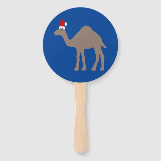 Niedlich Weihnachtskamel Custom Fächer (Vorderseite)