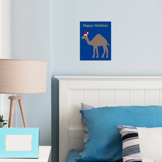 Niedlich Weihnachtskamel Custom Foliendrucke (In Situ (Schlafzimmer))