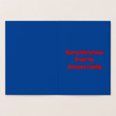 Niedlich Weihnachtskamel Custom Folienkarte (Innenseite)